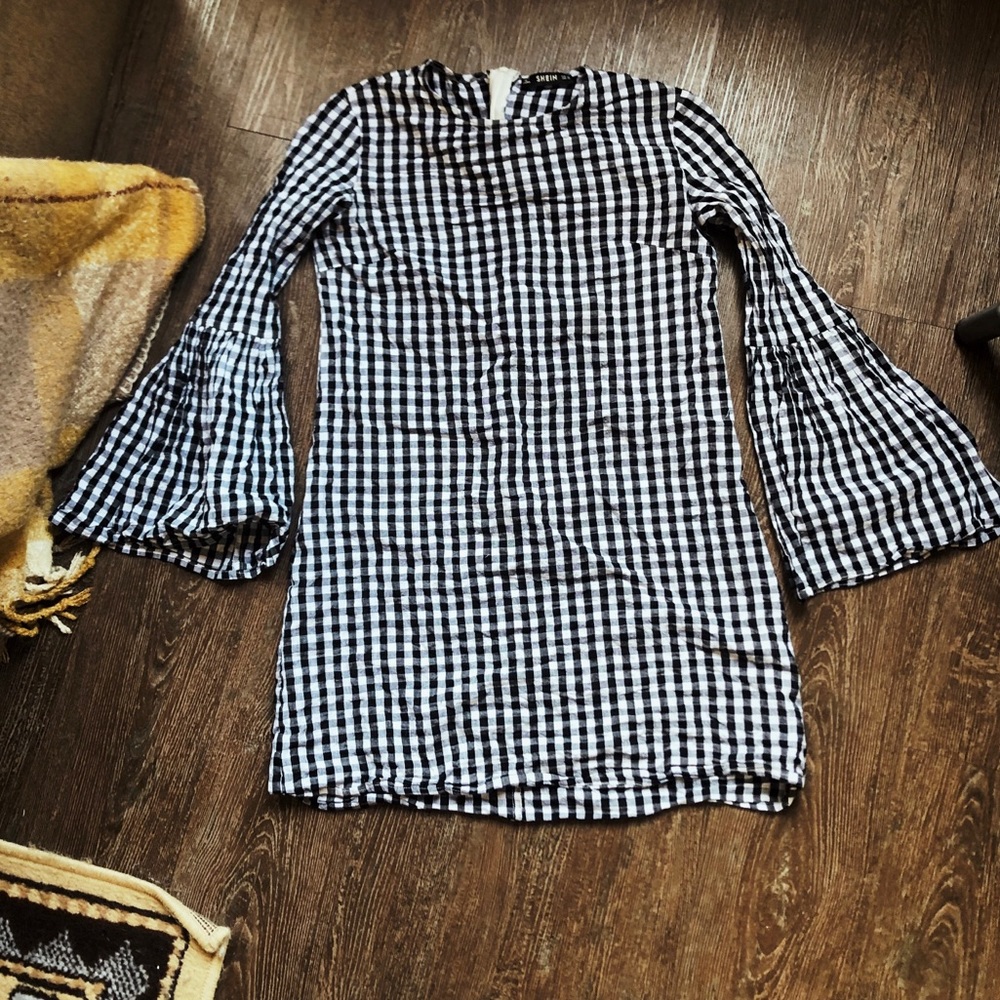 Shein gingham mini, xs